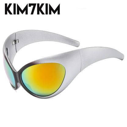 Retro Futuristic Sunglasses – Steampunk Y2K Style