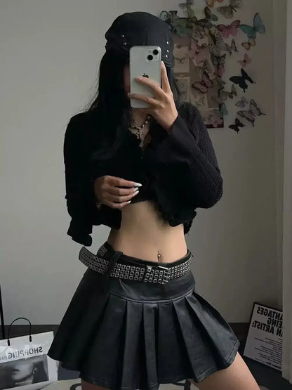 Punk Street Belt Unisex Square Beads Design – Elegant Men's Accessory | Accessorio Uomo Elegante