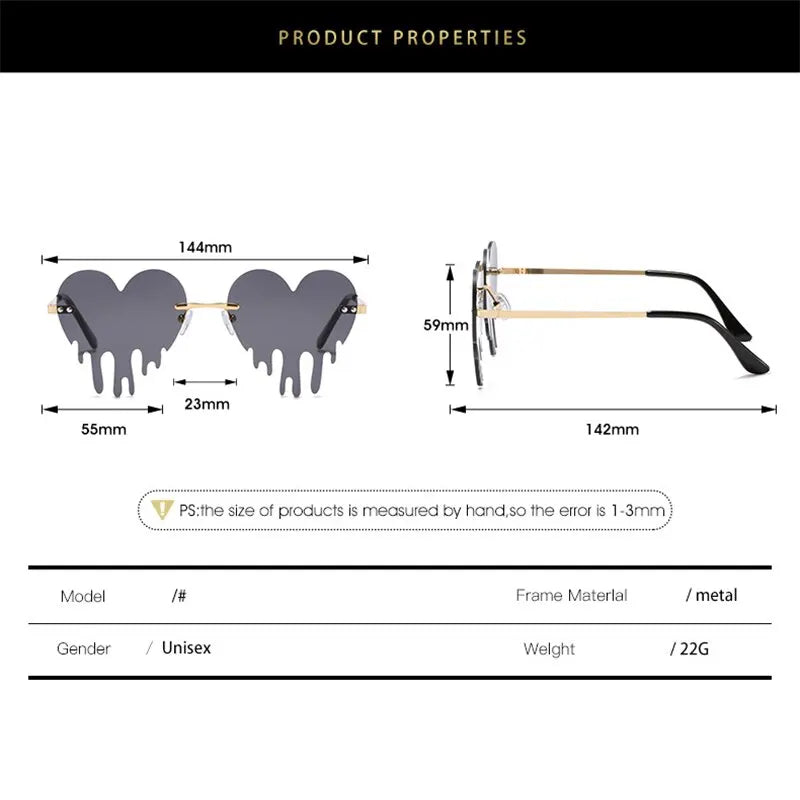 DRAVEN — Heart Cat Eye Sunglasses – Retro Love Designer UV400 Shades