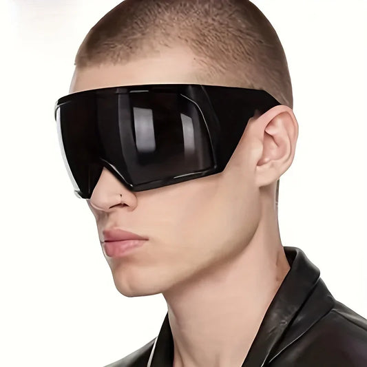 DRAVEN — Futuristic Shield Sunglasses – Oversized Wrap Design — Sunglasses | DRAVEN