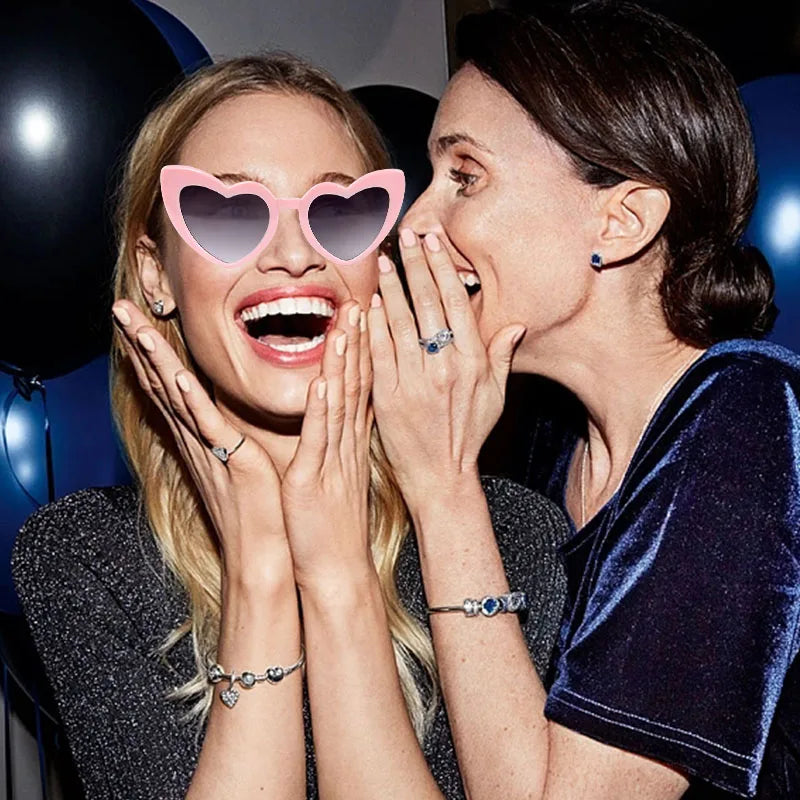 DRAVEN — Heart Shape Sunglasses – Trendy Street Love Party Shades