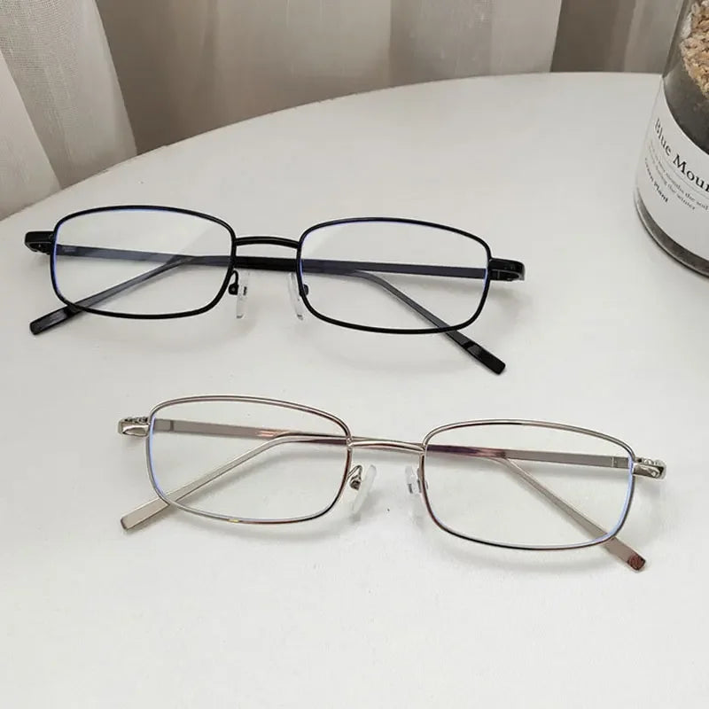 DRAVEN — Small Rectangle Sunglasses – Vintage Metal Frame