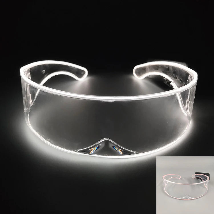 DRAVEN — Robot LED Party Sunglasses – Futuristic Nightclub Style