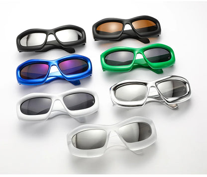 Y2K Large Frame Sunglasses – Punk Street Luxury Shades – Elegant Men's Accessory | Accessorio Uomo Elegante