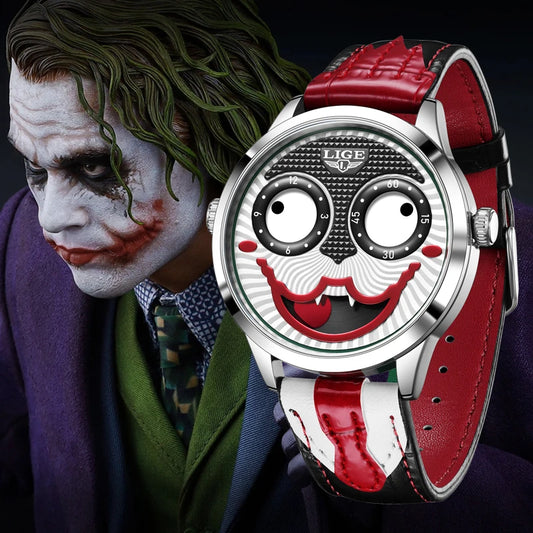 DRAVEN — Joker Spirit –  Men’s Creative Watch with Leather Strap & Waterproof Design — Watches | DRAVEN