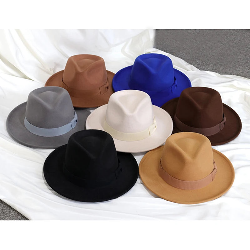 DRAVEN — Elegant Wool Fedora – Unisex Classic Jazz Hat