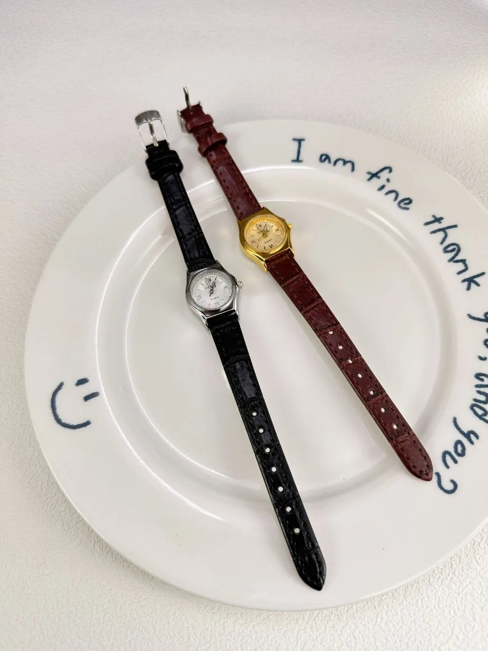 DRAVEN — Grace in Motion – Women’s Leather Quartz Watch with Stainless Steel Details