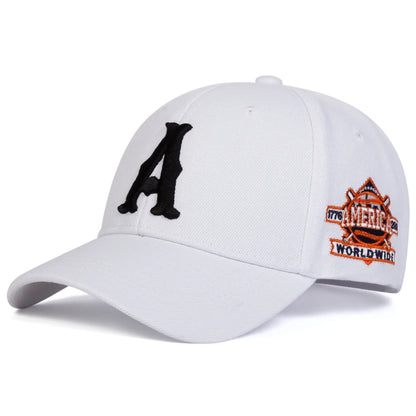 A Letter Embroidered Cap – Unisex Casual Street Style