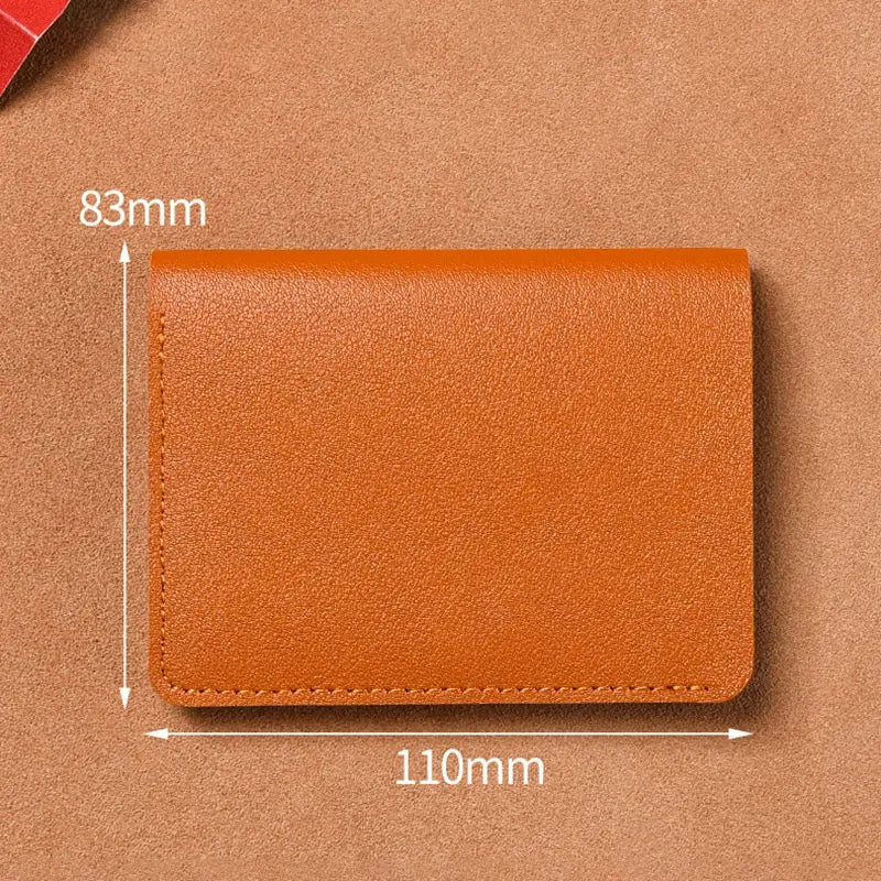 DRAVEN — Classic PU Leather Wallet Unisex Short Slim Design