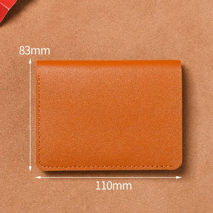 Classic PU Leather Wallet Unisex Short Slim Design – Elegant Men's Accessory | Accessorio Uomo Elegante
