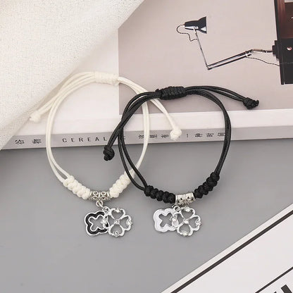 Star Charm Couple Rope Bracelets – Elegant Men's Accessory | Accessorio Uomo Elegante