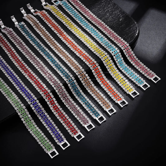 DRAVEN — Multicolor Roman Crystal Bracelet — Bracelets | DRAVEN