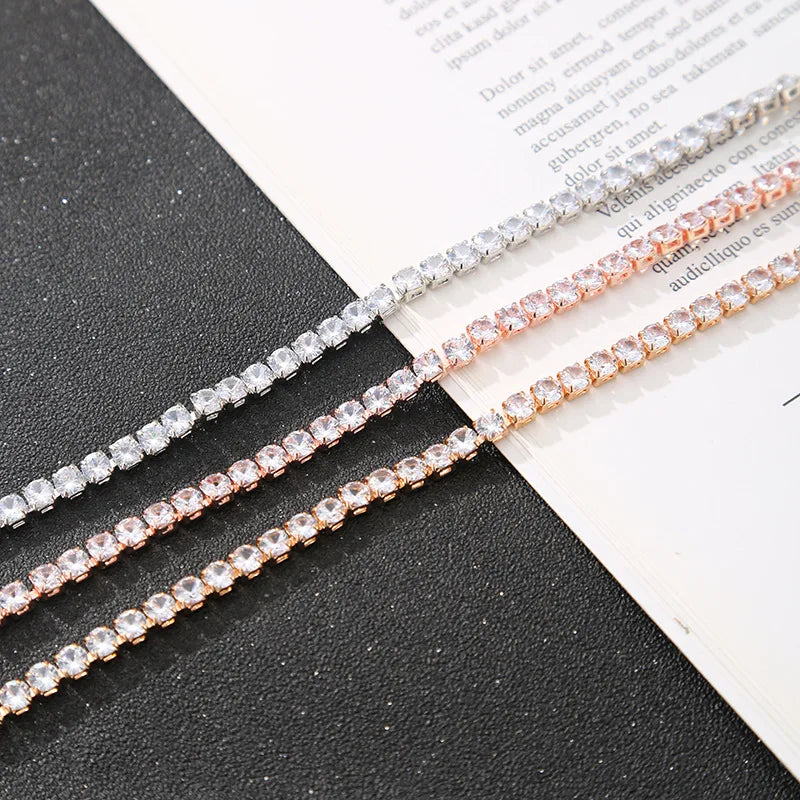 DRAVEN — 4MM Crystal Rhinestone Bracelet Set