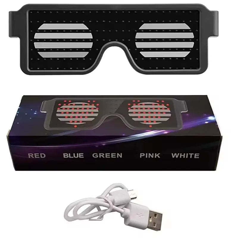 DRAVEN — LED Flashing Sunglasses – Party Glow Style