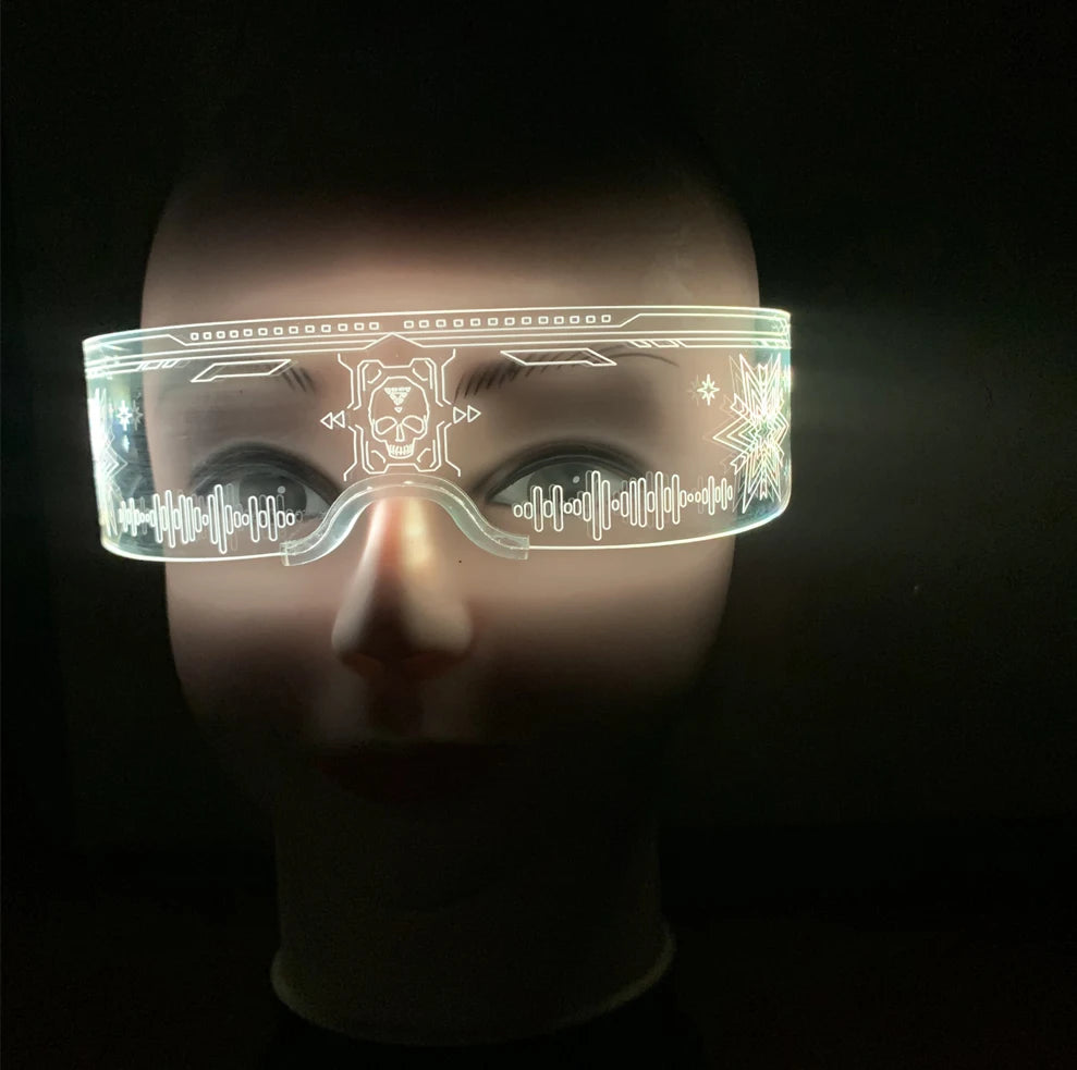 DRAVEN — LED Luminous Sunglasses – Futuristic Glow Party Eyewear