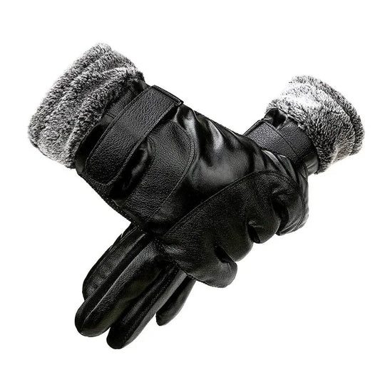 DRAVEN — Winter Leather Gloves – Touchscreen Waterproof Design — Gloves | DRAVEN
