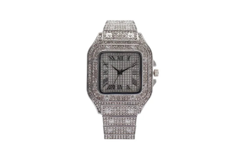DRAVEN — Frozen Legacy – 2025 Unisex Crystal Diamond Watch