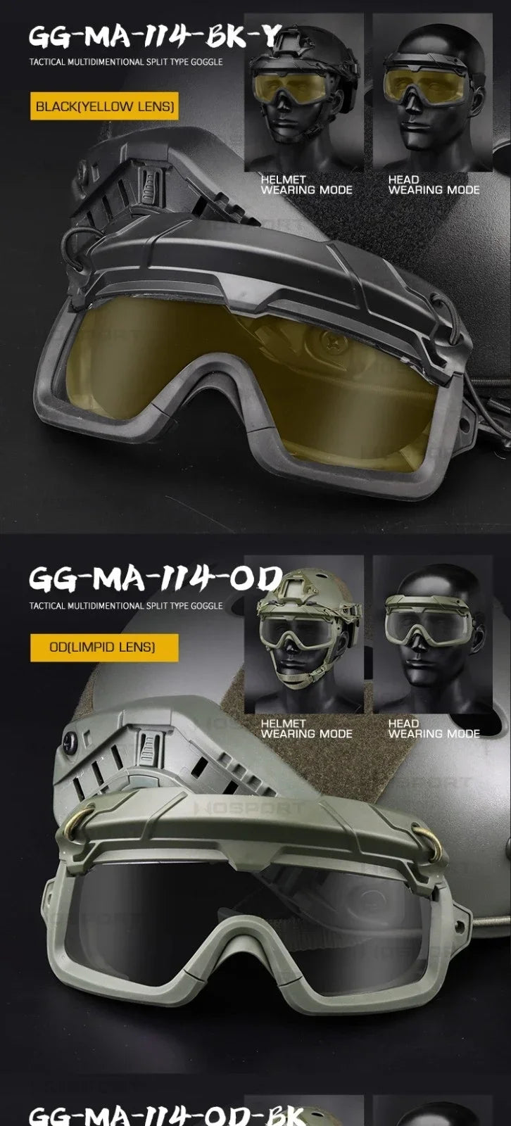 DRAVEN — Sport Tactical Sunglasses – Dual Mode Protection