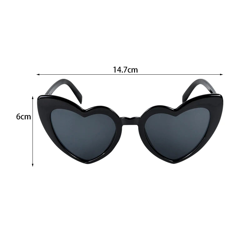 DRAVEN — Heart Shape Sunglasses – Trendy Street Love Party Shades