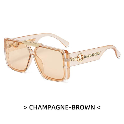 Large Square Street Sunglasses – Designer Travel Style – Elegant Men's Accessory | Accessorio Uomo Elegante