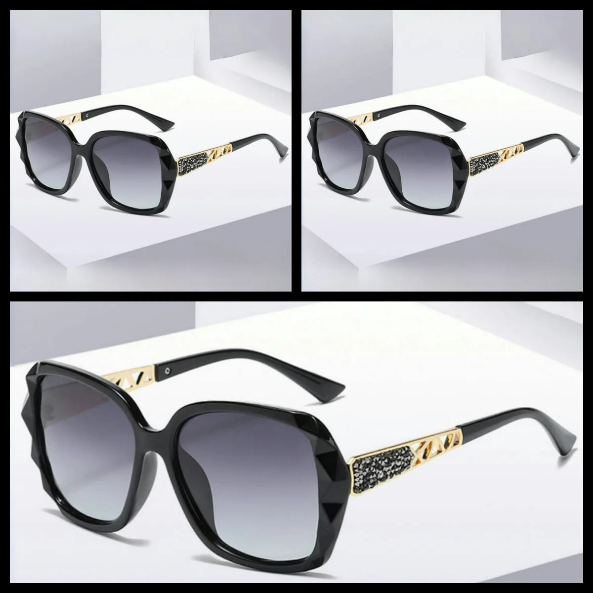 DRAVEN — Diamond-Embellished Sunglasses – Elegant Summer Design