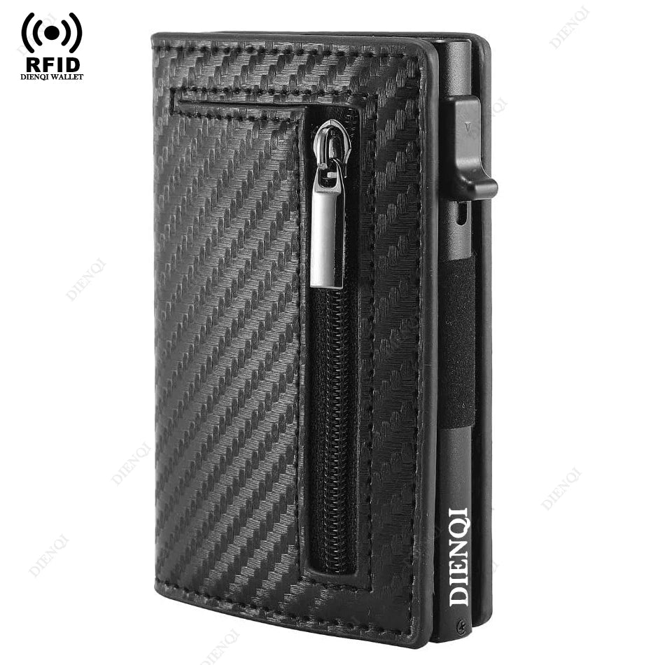 DRAVEN — Aluminum RFID Card Holder Slim Metal Wallet Men