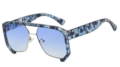 Irregular Frame Sunglasses – Retro Luxury Shades – Elegant Men's Accessory | Accessorio Uomo Elegante