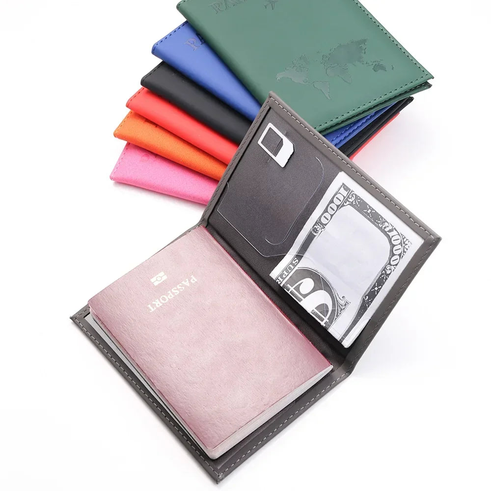 DRAVEN — PU Leather Passport Holder Travel Wallet Unisex Design