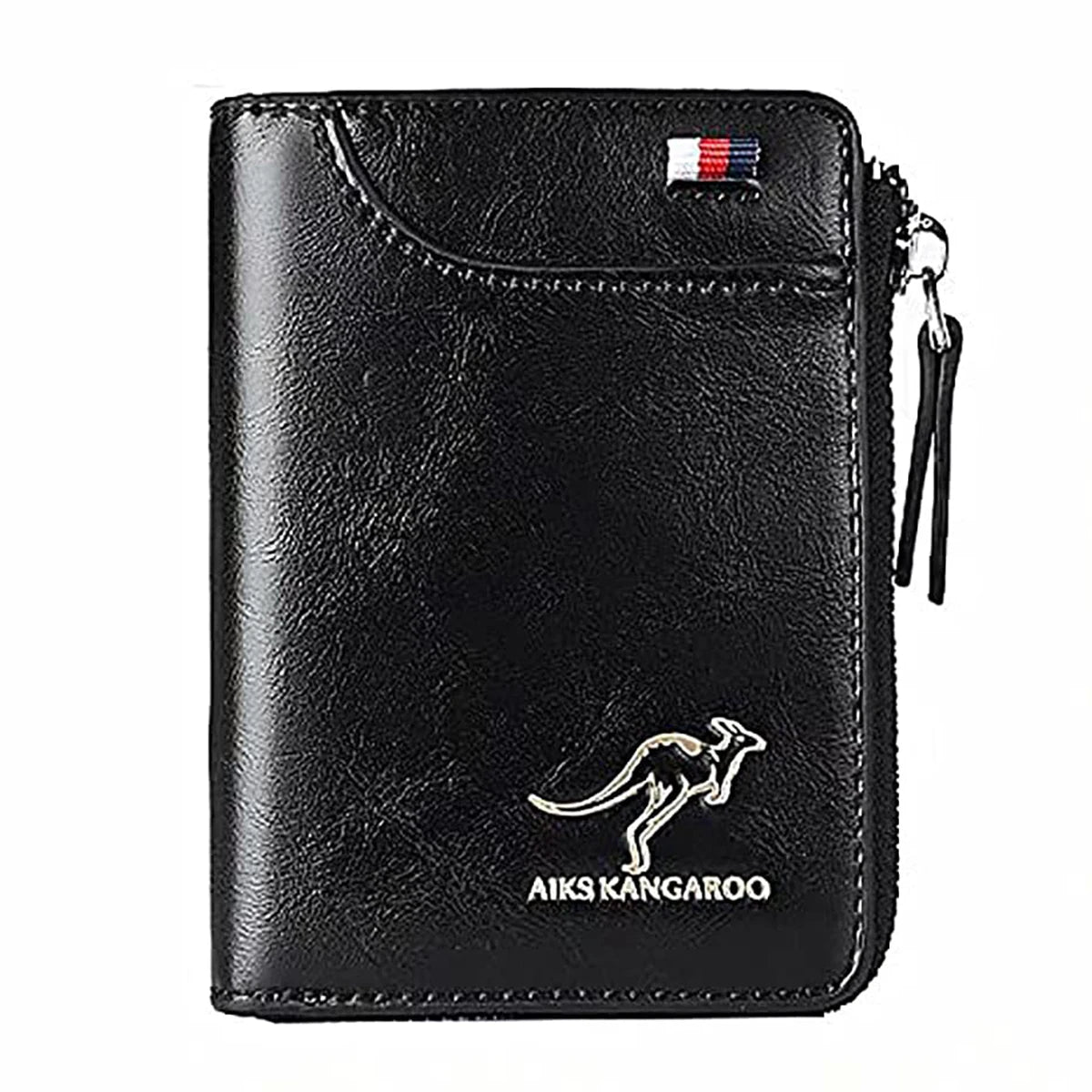 DRAVEN — Leather Business Wallet Men RFID Zipper Card Holder