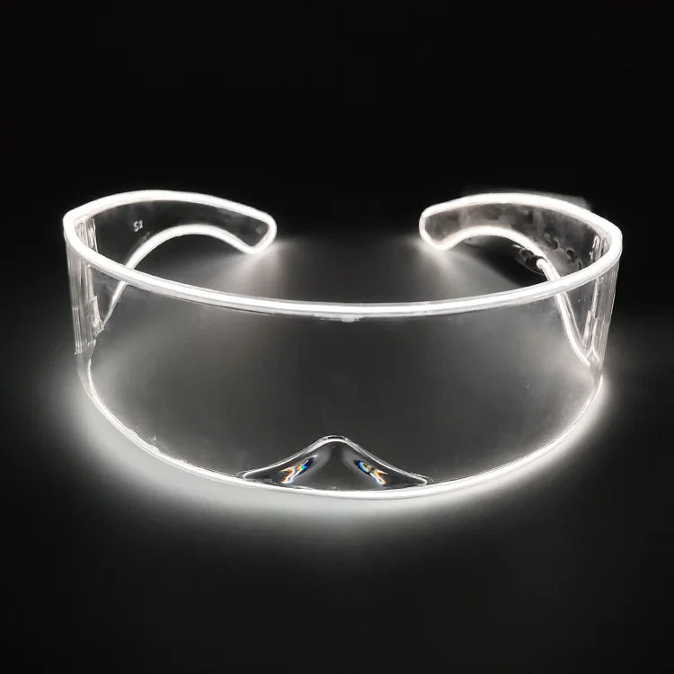 DRAVEN — Robot LED Party Sunglasses – Futuristic Nightclub Style