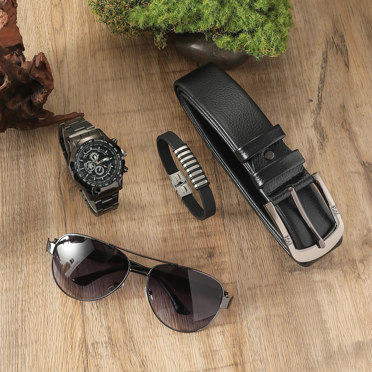 DRAVEN — Modern Edge – Men’s Steel Strap Watch Gift Set