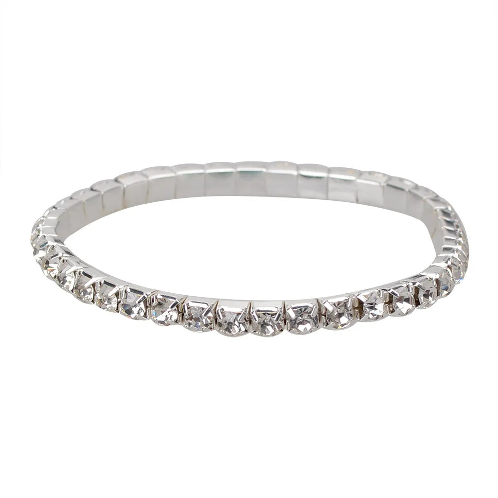 Crystal Elastic Bangle Set – Elegant Men's Accessory | Accessorio Uomo Elegante