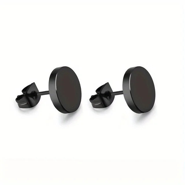 DRAVEN — Black Stainless Steel Earring Set