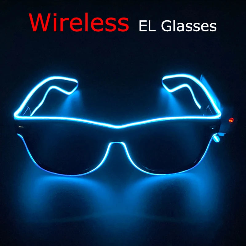 DRAVEN — Wireless LED Glow Sunglasses – Carnival Party Style