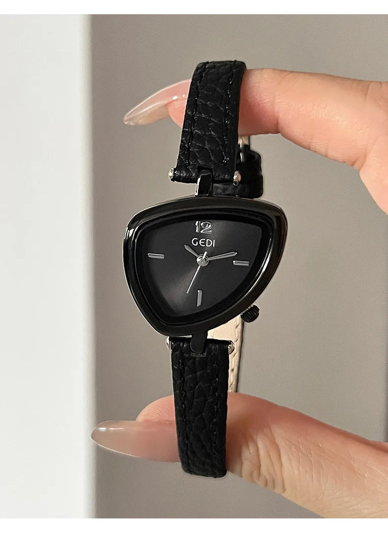 DRAVEN — Men’s Triangular Luxury Watch – Bold Stainless Steel Design