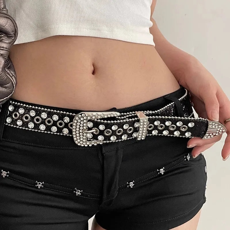 Y2K Gothic Chain Belt Women 2025 Shiny Punk Design – Elegant Men's Accessory | Accessorio Uomo Elegante