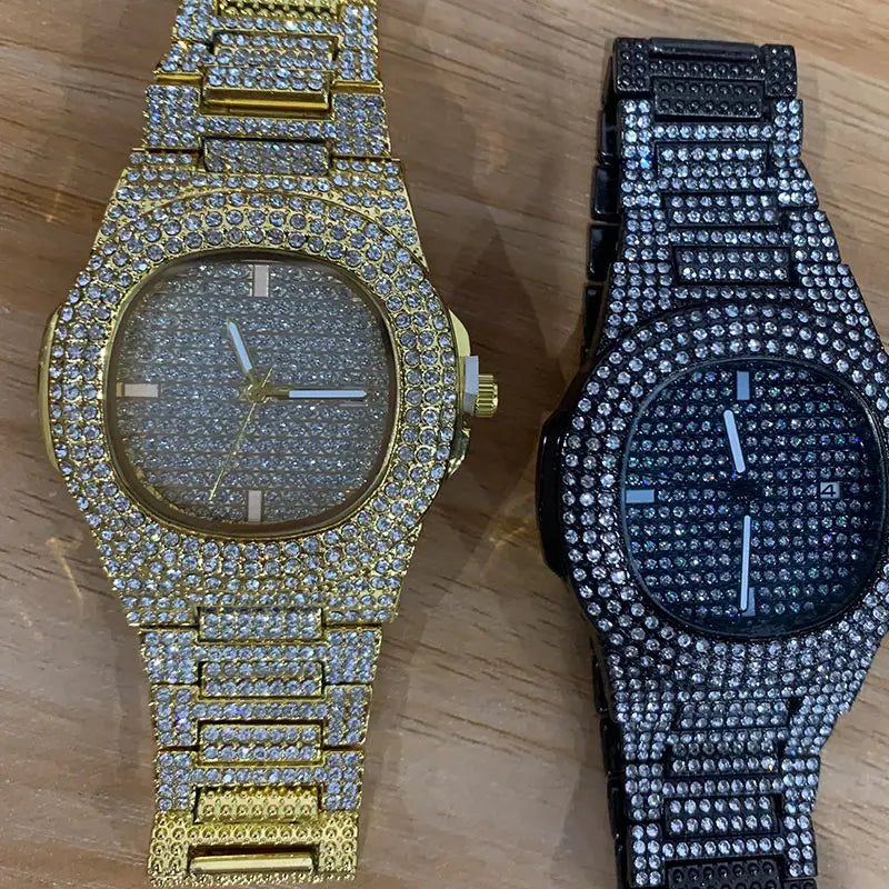 DRAVEN — Eternal Glow – Unisex Crystal-Accented Stainless Steel Watch