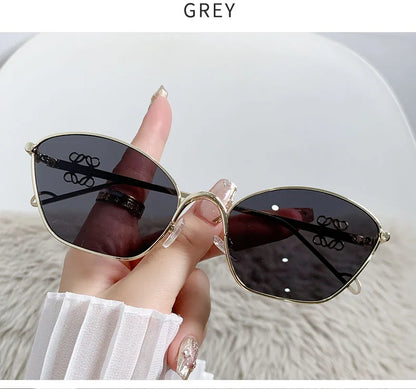 Metal Cat-Eye Sunglasses – Trendy Street Style – Elegant Men's Accessory | Accessorio Uomo Elegante