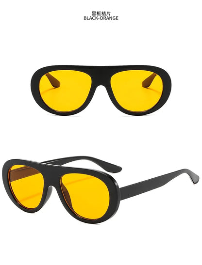 Oversized Sunglasses – Designer Punk UV400 Eyewear – Elegant Men's Accessory | Accessorio Uomo Elegante