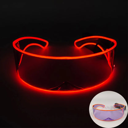 Robot LED Party Sunglasses – Futuristic Nightclub Style – Elegant Men's Accessory | Accessorio Uomo Elegante