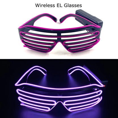 Wireless LED Glow Sunglasses – Carnival Party Style