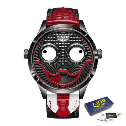 Joker Spirit – Men’s Creative Watch with Leather Strap & Waterproof Design – Elegant Men's Accessory | Accessorio Uomo Elegante