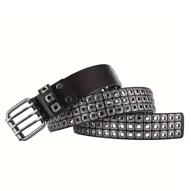 DRAVEN — Punk Street Belt Unisex Square Beads Design
