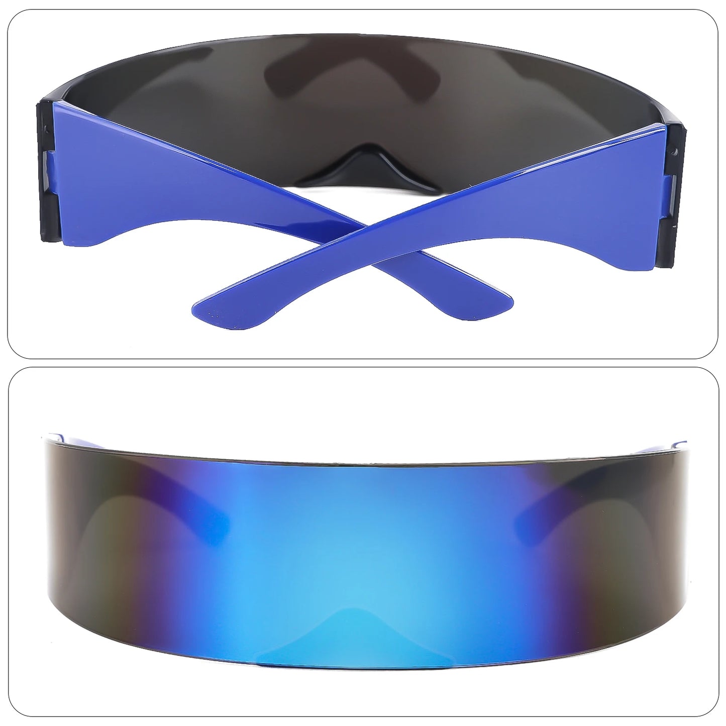 DRAVEN — Futuristic Tech Sunglasses – Y2K Visor Style