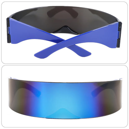 Futuristic Tech Sunglasses – Y2K Visor Style – Elegant Men's Accessory | Accessorio Uomo Elegante