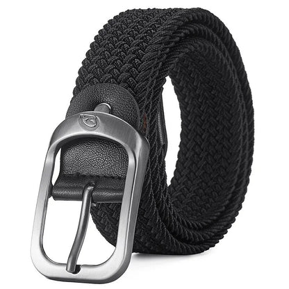 Woven Elastic Belt Unisex Casual Outdoor Design – Elegant Men's Accessory | Accessorio Uomo Elegante