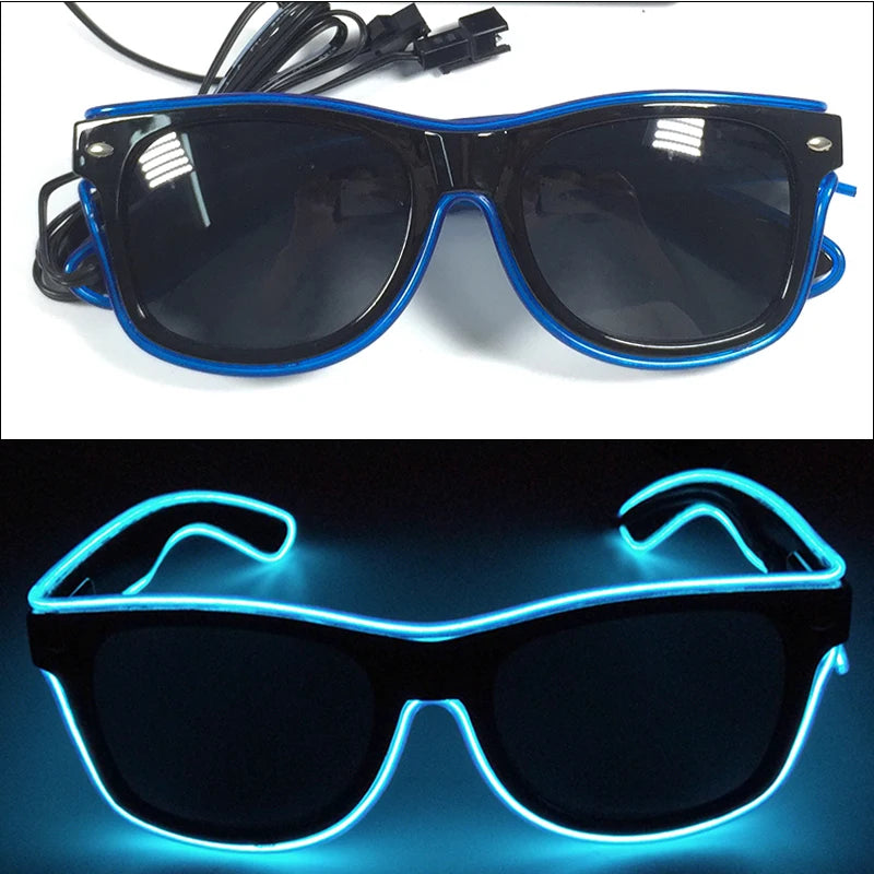 DRAVEN — Neon Glow Party Sunglasses – LED Light-Up Style