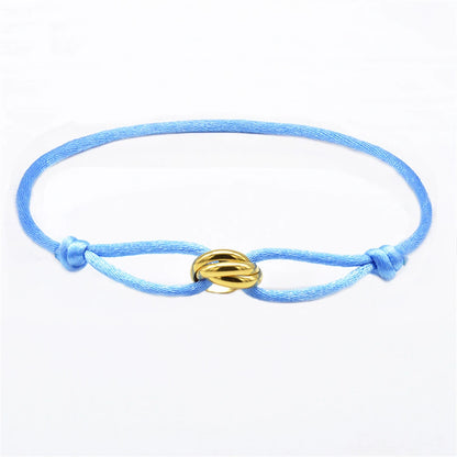 Unisex Rope Bracelet with Metal Buckle – Elegant Men's Accessory | Accessorio Uomo Elegante