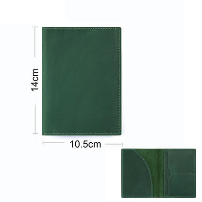 Genuine Leather Passport Wallet Unisex Vintage Cowhide – Elegant Men's Accessory | Accessorio Uomo Elegante