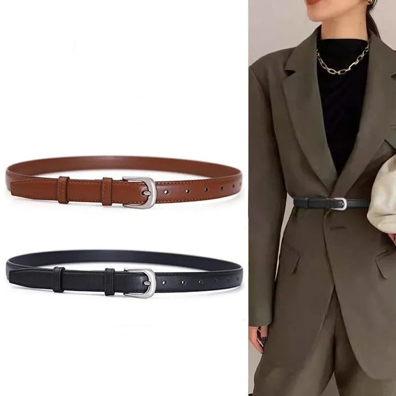 Designer Leather Belt Women Black Brown Dress Style – Elegant Men's Accessory | Accessorio Uomo Elegante